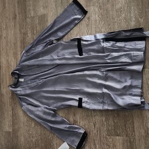 Cosmopolitan Women's Satin Robe & Pants Pajama Set